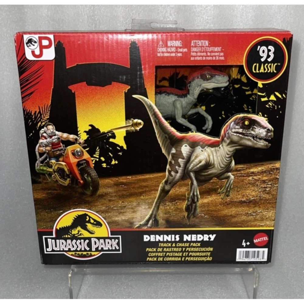 Mattel Jurassic‎ Park '93 Classic Dennis Nedry Track & Chase Pack - Ages 4 - NEW - Picture 7 of 8
